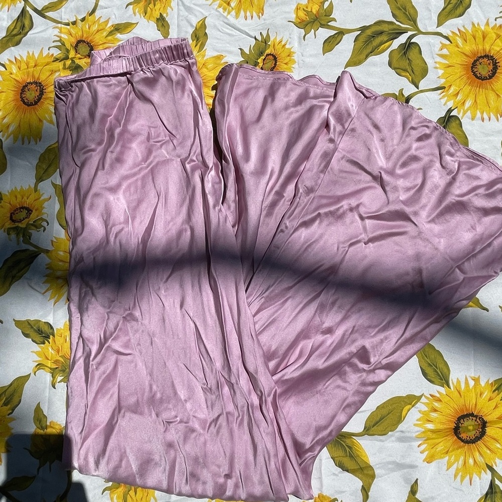 Silk Laundry Light Pink Silk Pants